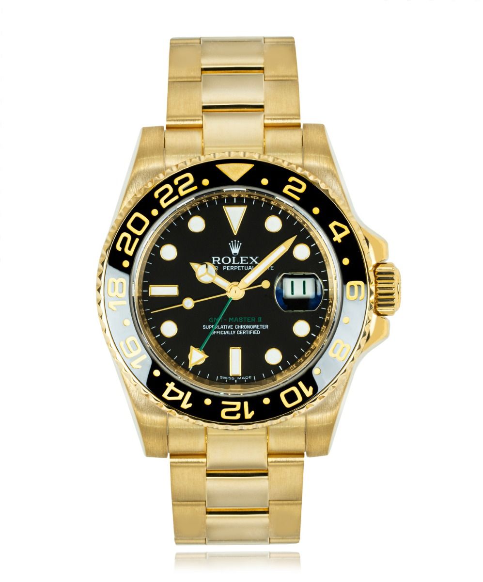 Rolex GMT-Master II Yellow Gold Black