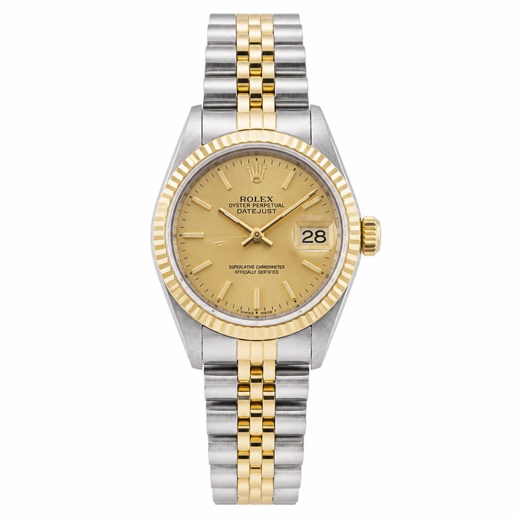 Rolex Datejust Champagne Baton Dial